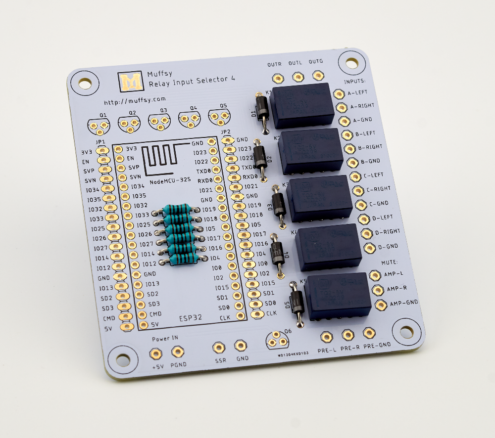 Muffsy Relay Input Selector - Relays