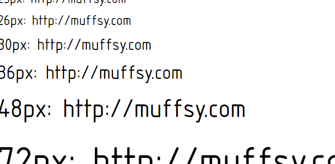 The Muffsy Logo and Font