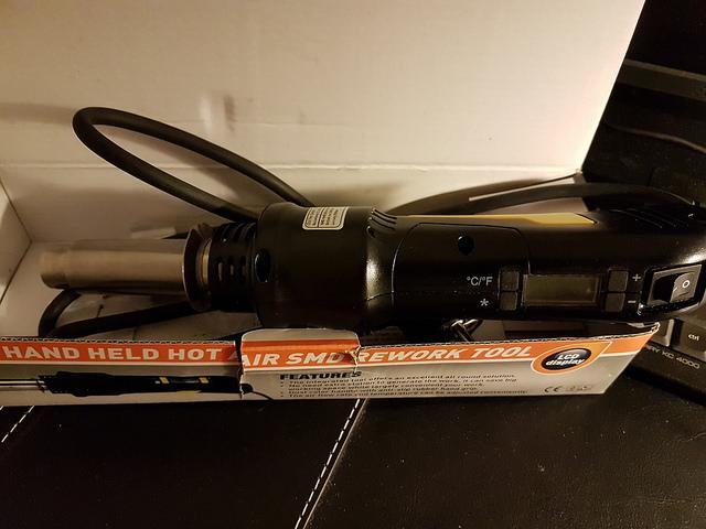 SMD reflow heat gun bought on eBay