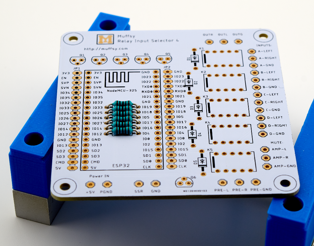 Muffsy Relay Input Selector - Resistors