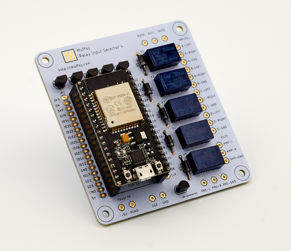 Muffsy Relay Input Selector - ESP-32