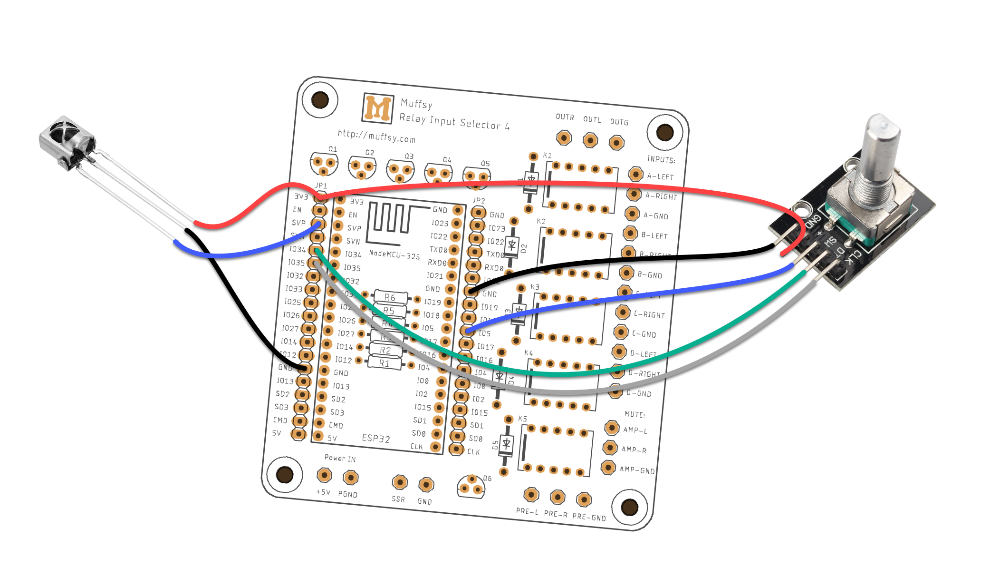 Muffsy Relay Input Selector - ESP-32