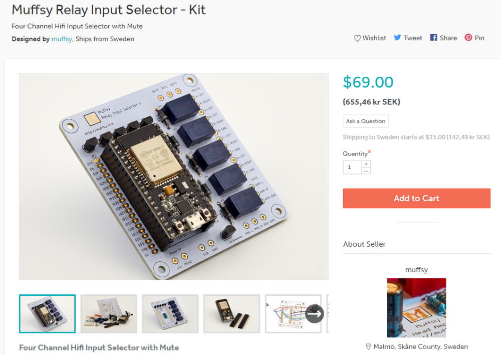 Muffsy Relay Input Selector - Tindie